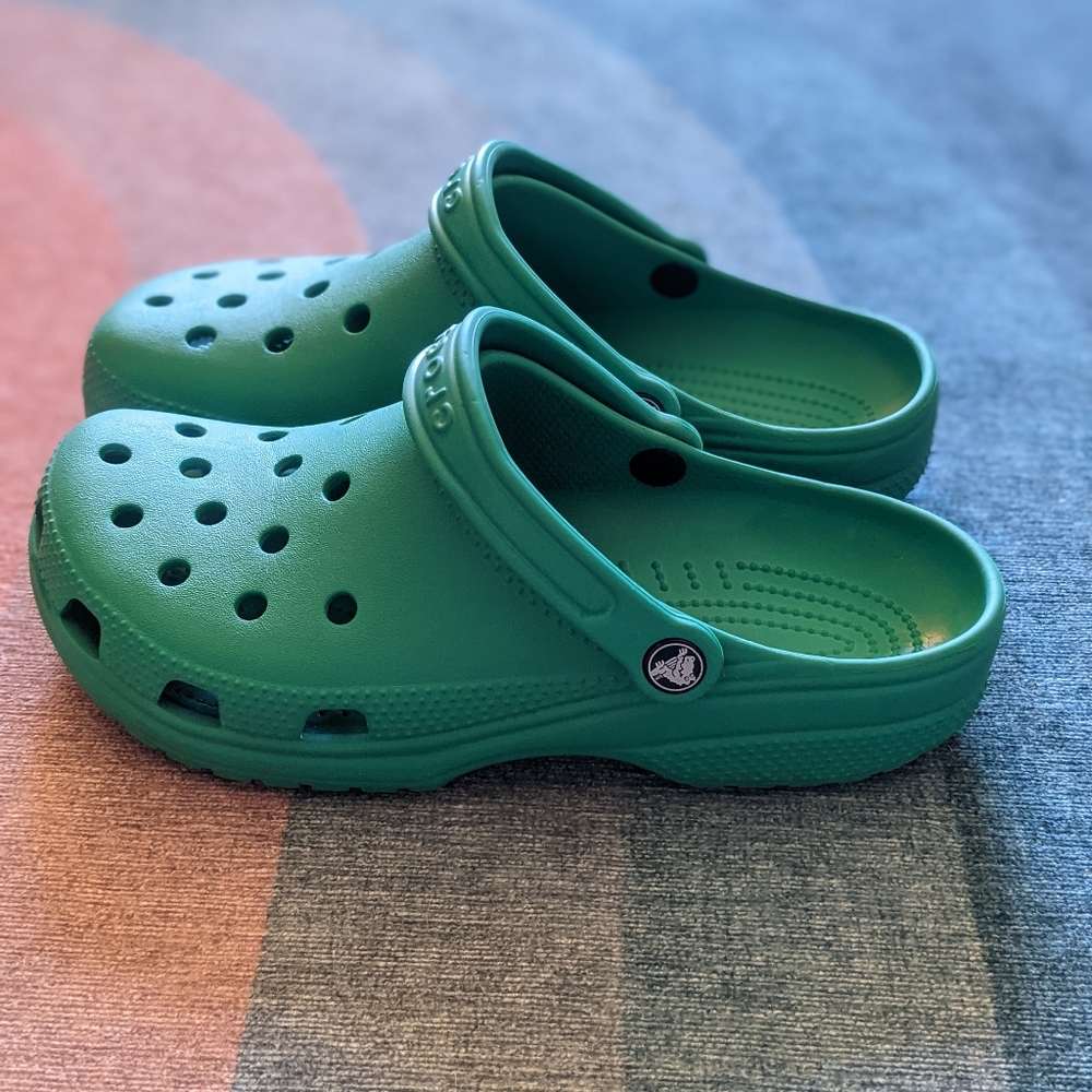 Gently Used Green Crocs W9 M7
